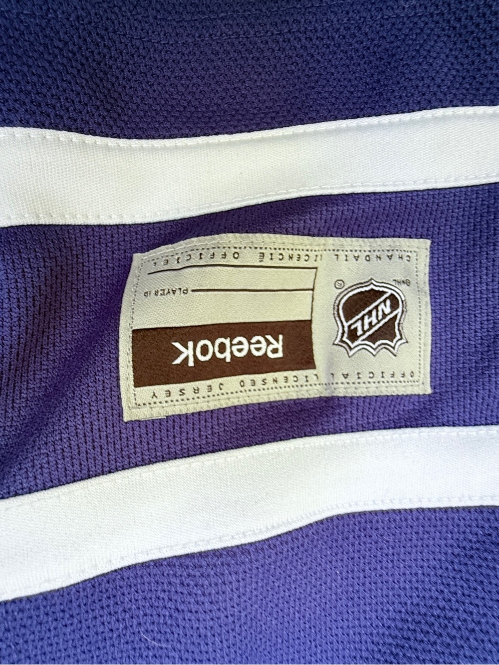 Reebok Purple and White Toronto Maple Leafs Hockey Jersey - Picture 4 of 7